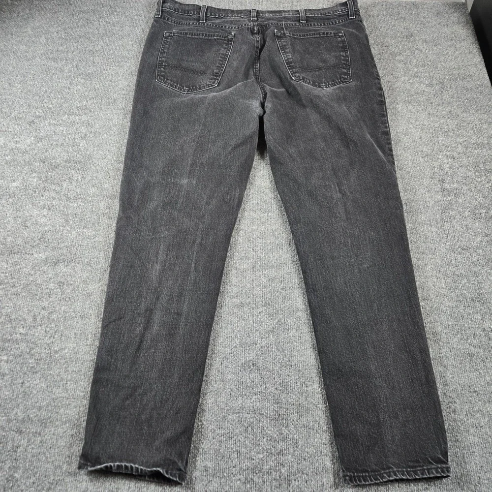 Arizona Jean Co Jeans Mens 44x30 Black Good Faded Straight Leg Denim